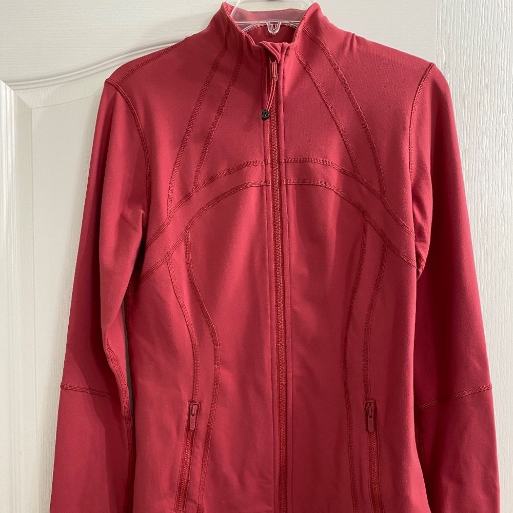 Lululemon define jacket pink EUC